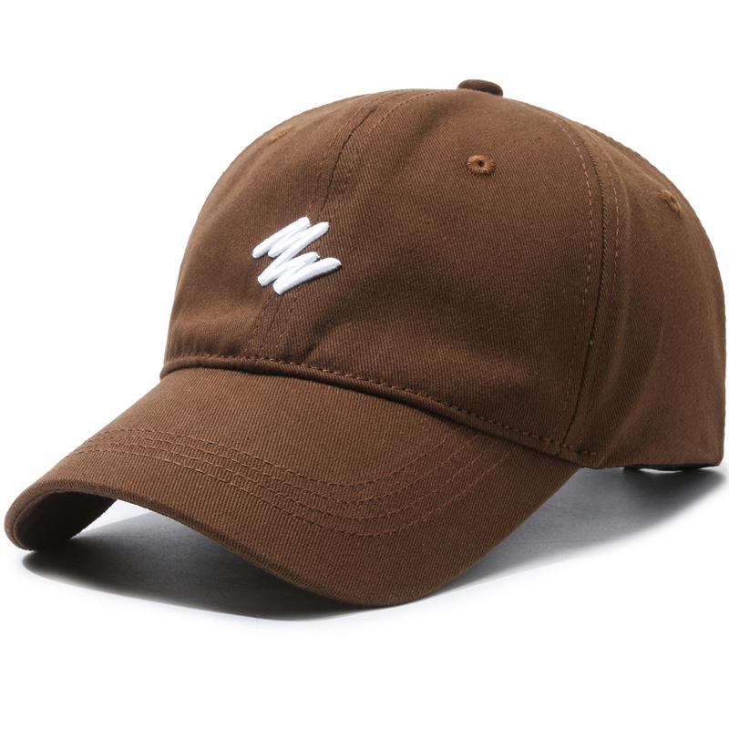 Minimalist W Embroidered Baseball Cap, Soft Washed Cotton Adjustable Curved Brim Sun Hat for Men Women