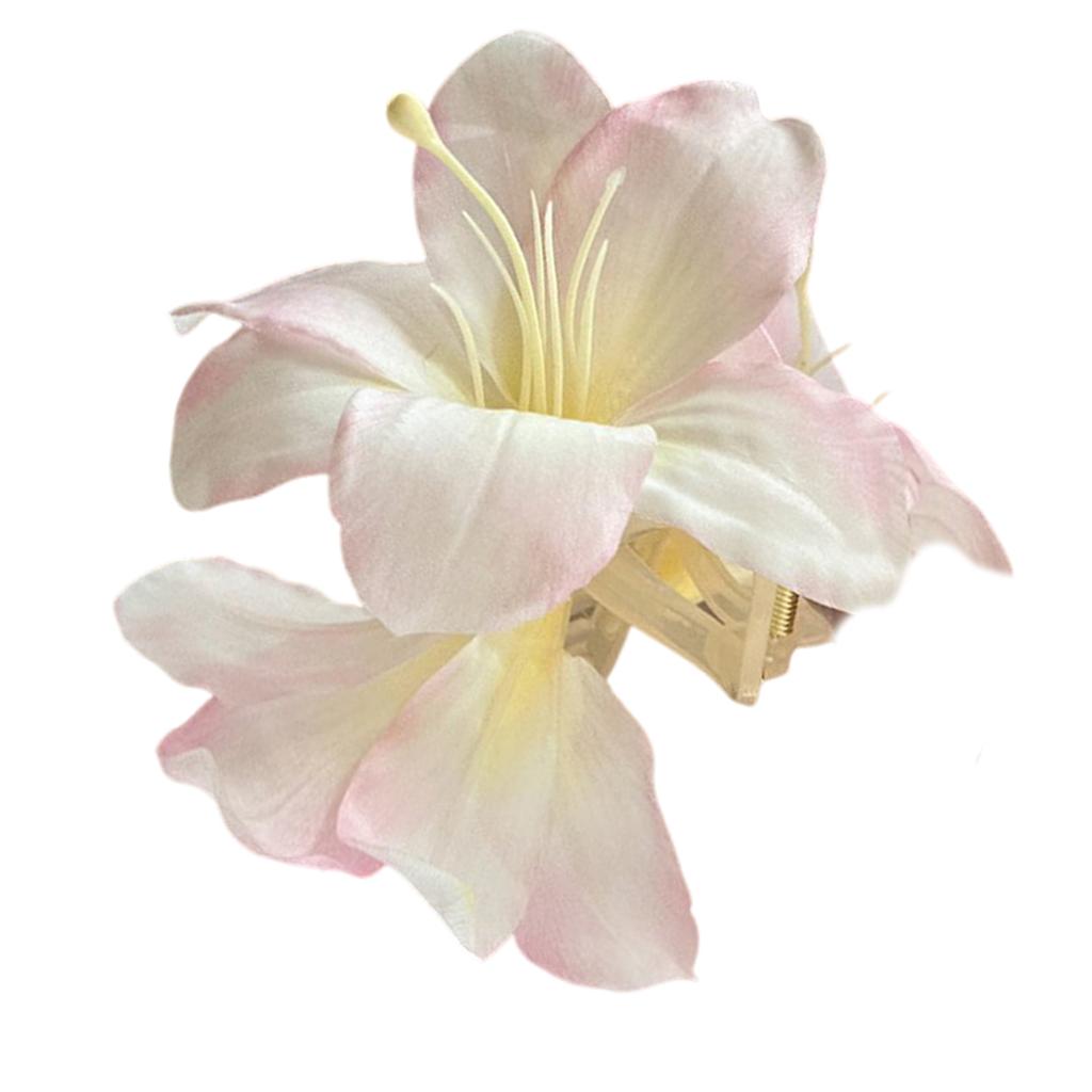 Elegant Lily Flower Hair Clip Strong Grip Hair Claw Clip With Acrylic Clamp For Women Of All Ages Various Outfit