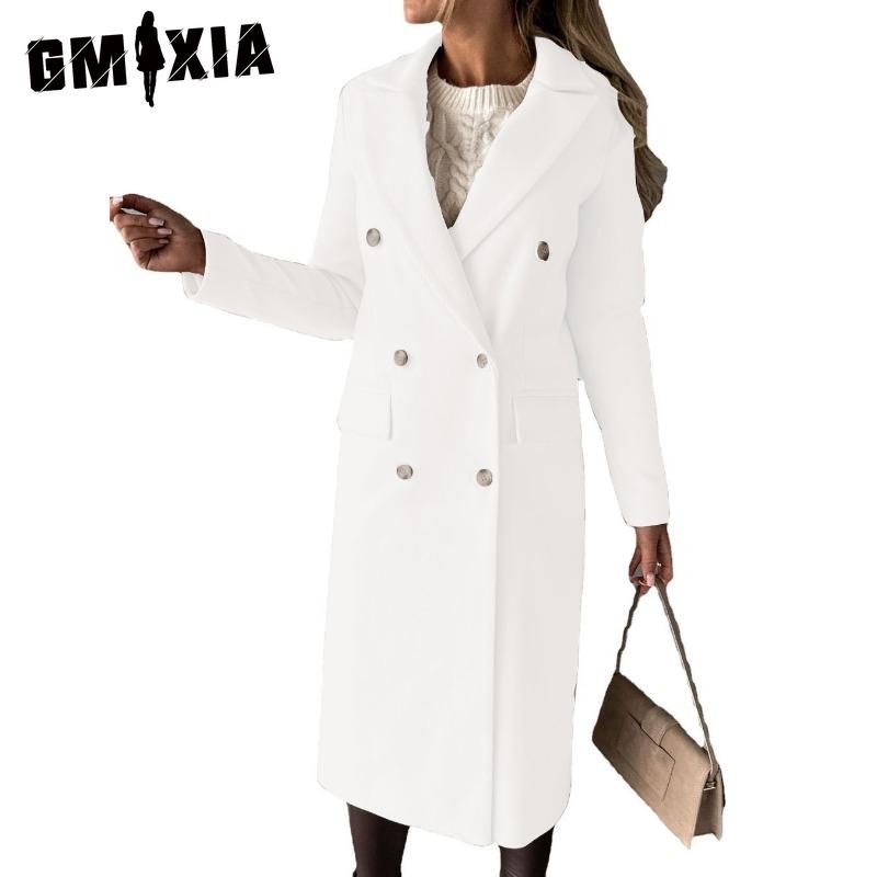 

GMXIA женские винтажные повседневные куртки и пальто с решетчатым принтом осень-зима с длинными рукавами и воротником-поло XXXL белый