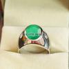 Emerald Oval Cut Gemstone With 925 Sterling Silver Ring For Men's #B5 JL375671230973