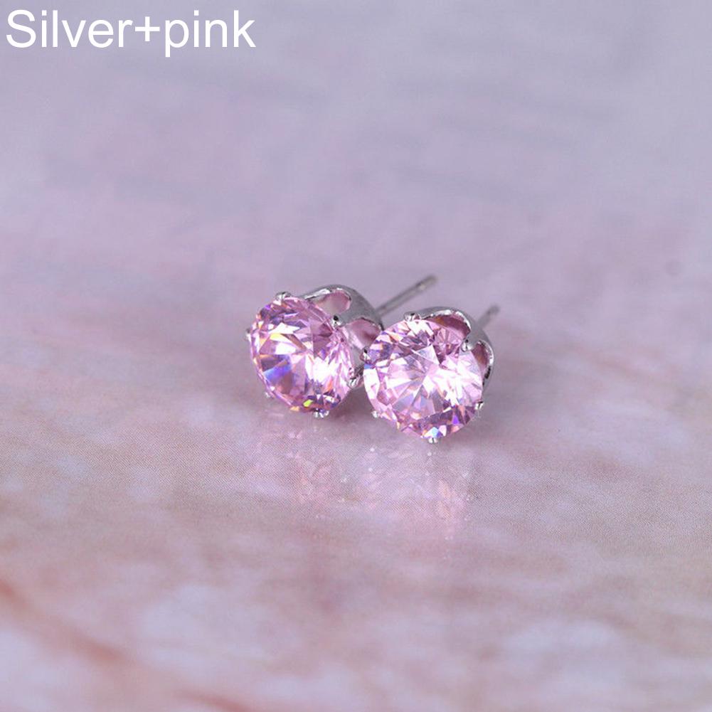 Smart Cubic Zirconia  Ear Stud Earrings Wedding Gift