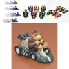 Super Mario Bros Kart Pull Back Car Action Figure Set 6 Pcs Colorful Collectibles