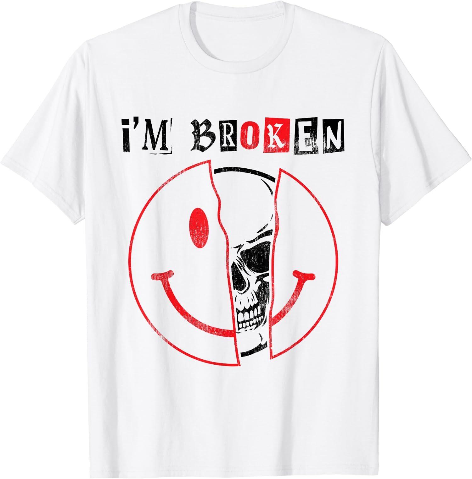 NEW LIMITED I m Broken Invisible Illness I m OK Broken T-Shirt M
