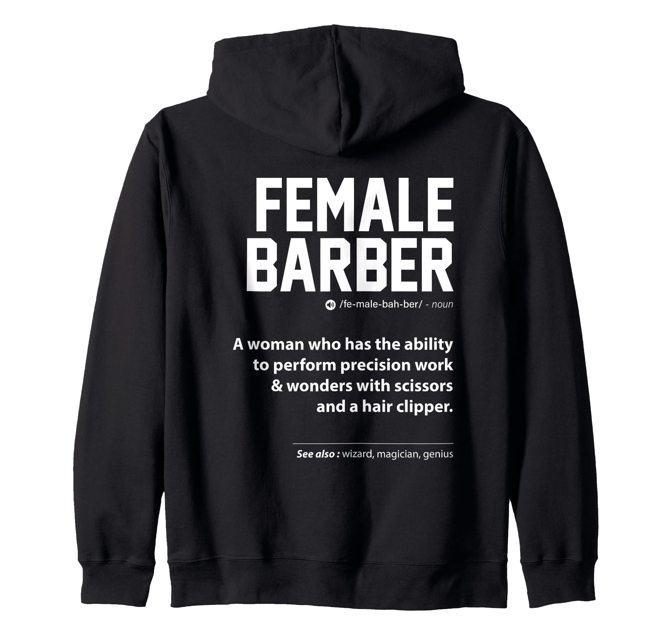

Женский гений точной резки Интересная работа Определение Zip Parka Barber чёрный