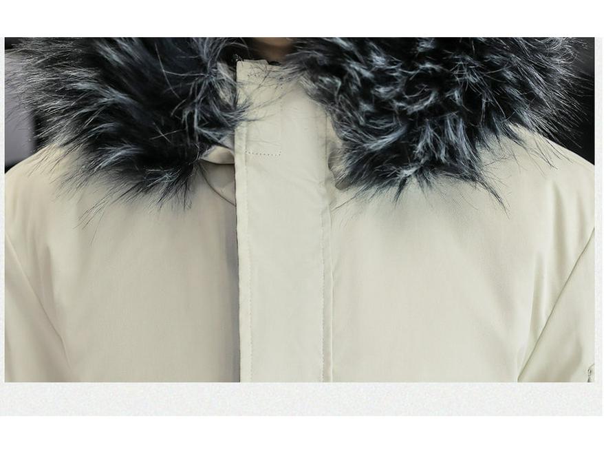 Parka d'hiver mi-longue en coton pour homme 2025: Vêtements d'extérieur épais, doublés de velours, chauds