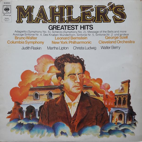 

LP Record GUSTAV MAHLER Mahlers Greatest Hits S30044 CBS Harmony Europe Classical Used