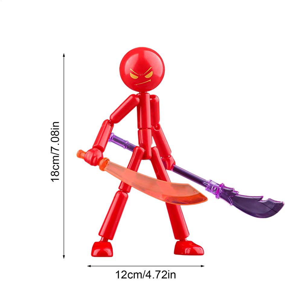 Flexible Movable Joint Action Figure Toy Multi-pose Adjustable Articulated Model Classic Collectible Figurine Home Desktop Decor