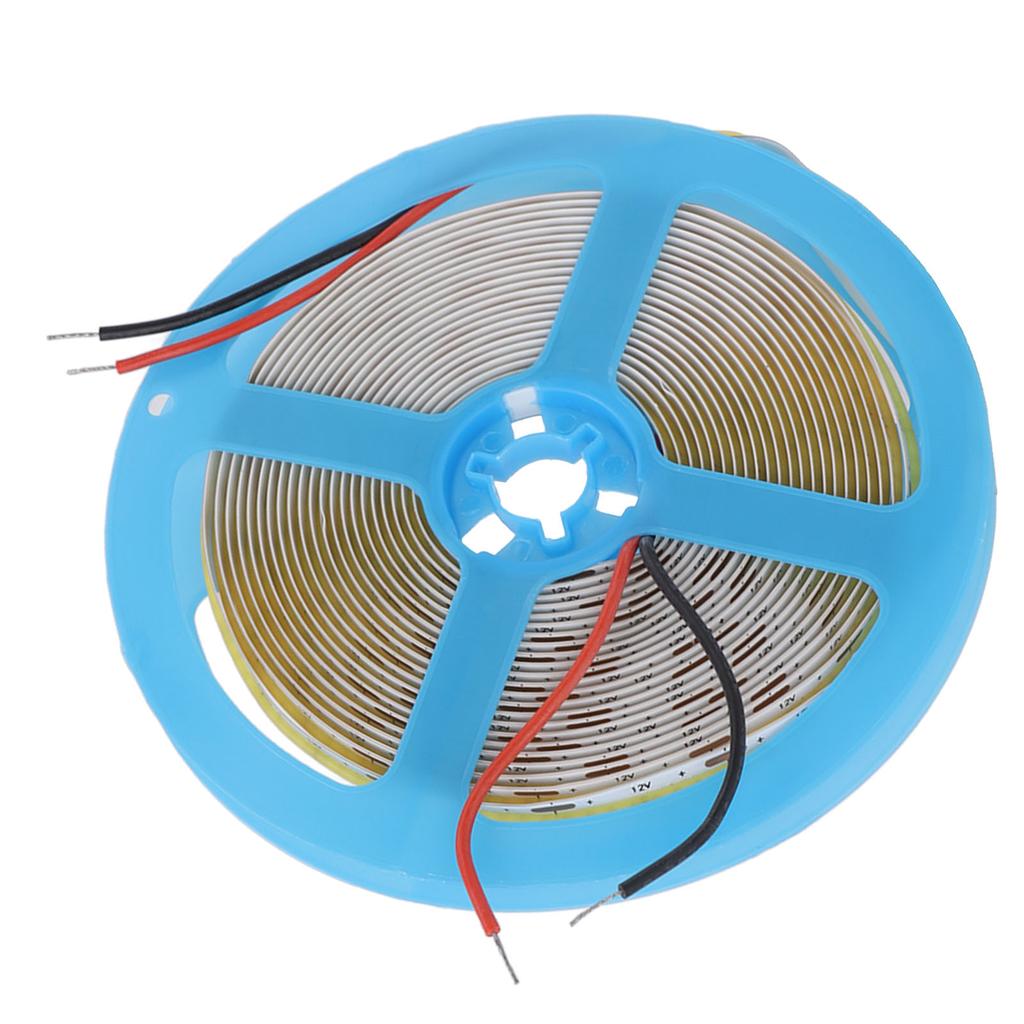 12V COB LED Flexible Strip Light Self Adhesive 90 CRI Flexible Uniform LED Tape Lamp 110LM 5m 3000K Warm Light