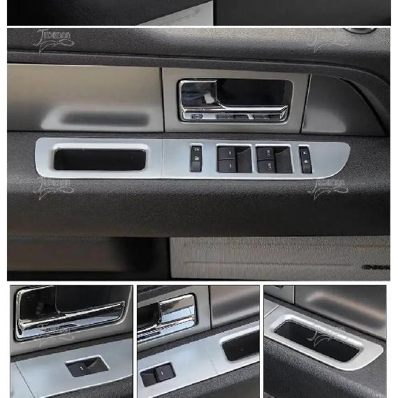 JIDIXIAN Car Interior Window Lift Switch Button Decoration Panel Cover Fit for Ford F150 2009 2010 2011 2012 2013 2014