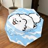 1PC Clouds Dog Umbrella-8-Rib Reinforced, Automatic Open, Lightweight & Durable, Cute Fashion Accessory for Outdoor-Y0387