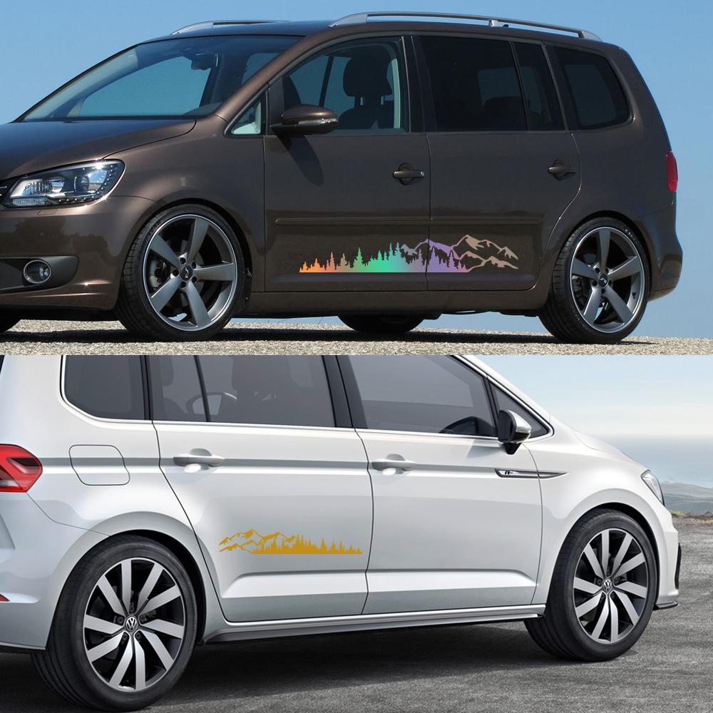 Grafik Berg Bäume Styling Aufkleber Van Wohnmobil Karosserie Seite Dekor Aufkleber Wohnmobil Wohnwagen Vinyl Dekoration Auto Tuning Zubehör