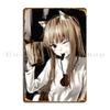 Spice And Wolf Holo Metal Plaque Poster Garage Club Designing Designing Pub Pub Tin Sign Poster