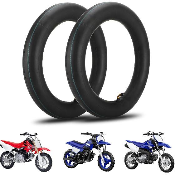 

(2-Pack) 2.50/2.75-10 Heavy Duty Replacement Inner Tubes for CRF50 PW50 MX650 TaoTao100 DRZ70 TTR50 JR50 KX50 Dirt Pit Bike Inner Tubes