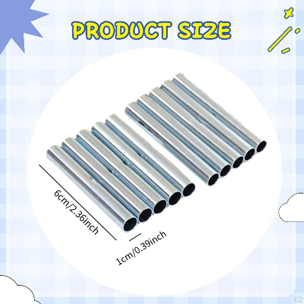 10x Tent Pole Connectors Camping Equipment Professional Repair Sleeves for 8.5mm Diameter