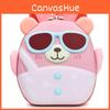 Unisex Toddler School Bag With Fun Cartoon Sunglasses Bear Design And Comfort Arc Shoulder Straps