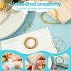 2160Pcs Spacer Beads Set Assorted Spacer Bracelet Beads Glossy Jewelry Making Beads 4 Colors Jewelry Beads Bracelet Beads Kit
