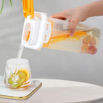 Krug, moderner Saftkrug, 1,7 Liter, klar, Eistee, Kühlschranktür, Wasser für Cold Brew