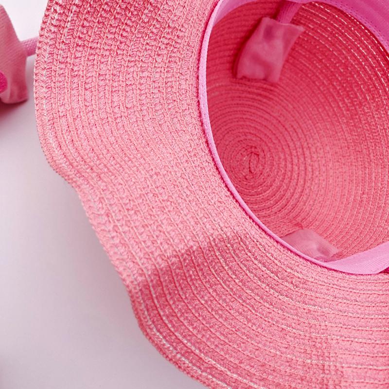 Kids Children Cute Cartoon Dance Ears Rabbit  Cap Fisherman Straw Hat