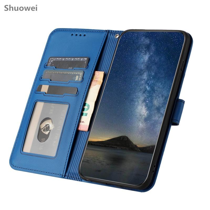 Pour Tecon Camon 20 30 30C 30S 40 Premier Pop 7 8 Pova 3 Pro 4G 5G Étui de Téléphone Fente pour Carte Étui Portefeuille à Rabat en Cuir