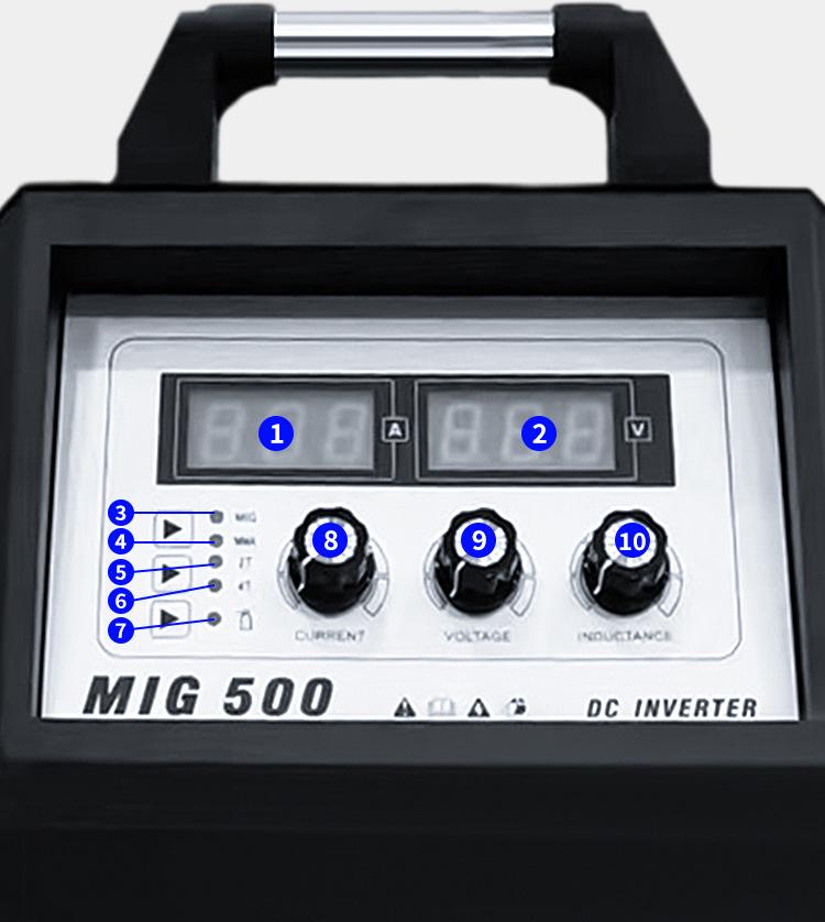 NBC/MIG-350/500/630 Dual-Purpose Gas Shielded Electric Welder, 380V