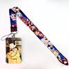 Anime Lanyards Keychain Animated Mobile Phone ID Card pass Hang Rope DIY Jewelry Accessories