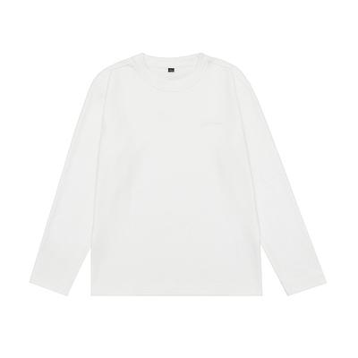 Embroidered Simple Long-sleeved Round Neck T-shirt Men's Autumn and Winter New Trendy Top Shirt