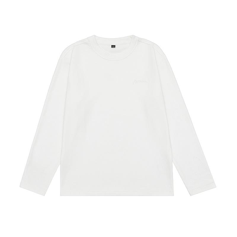 

Вышитая Простая Футболка с Длинным Рукавом и Круглым Вырезом Мужская Осенне-Зимняя Новая Модная Футболка L