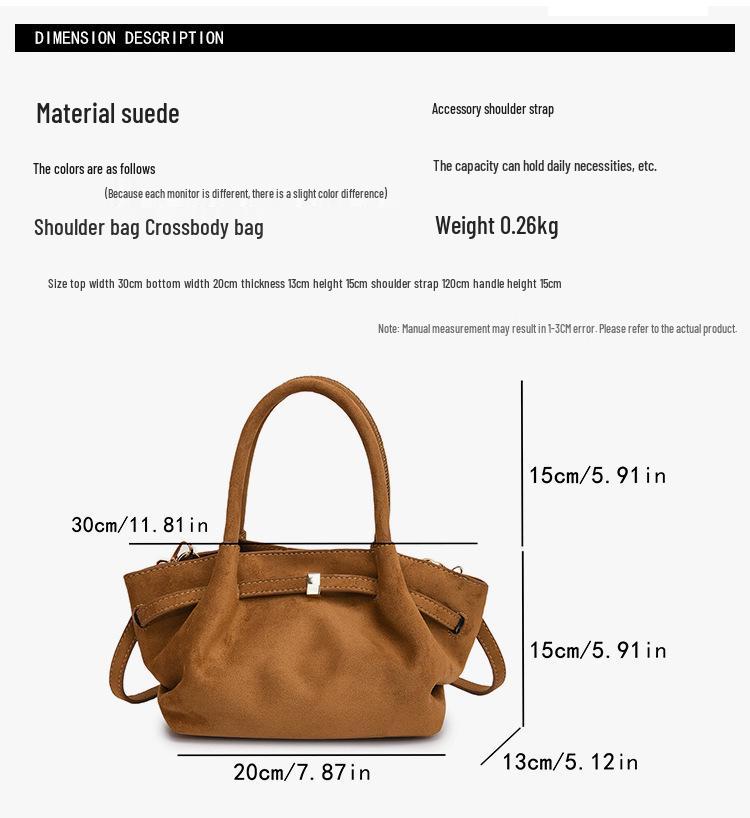 Women's Frosted Velvet Tote: 2025 Crossbody Commuter Handbag