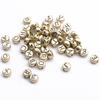 100 stk. Russiske Bogstaver Alfabet Runde Akryl Perler 4*7mm DIY Smykke Tilbehør (Guld)