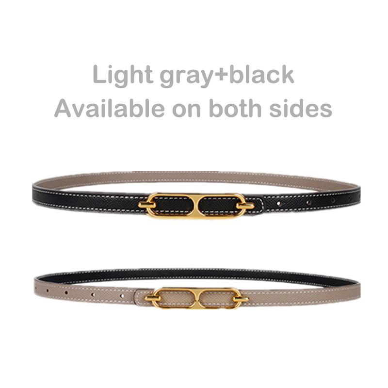 

Повседневные базовые пористые регулируемые двухсторонние тонкие ремни для женщин