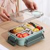 304 Stainless Steel Compartment Insulated Lunch Box Office Worker Students Sealed Portable Salad Bento Microwae Food Container