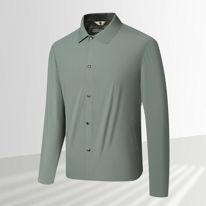 

Летняя куртка с солнцезащитным кремом и защитой от ультрафиолета, молодежная повседневная парча, аммиачный лед, шелк, одежда для кожи 195 зелёный