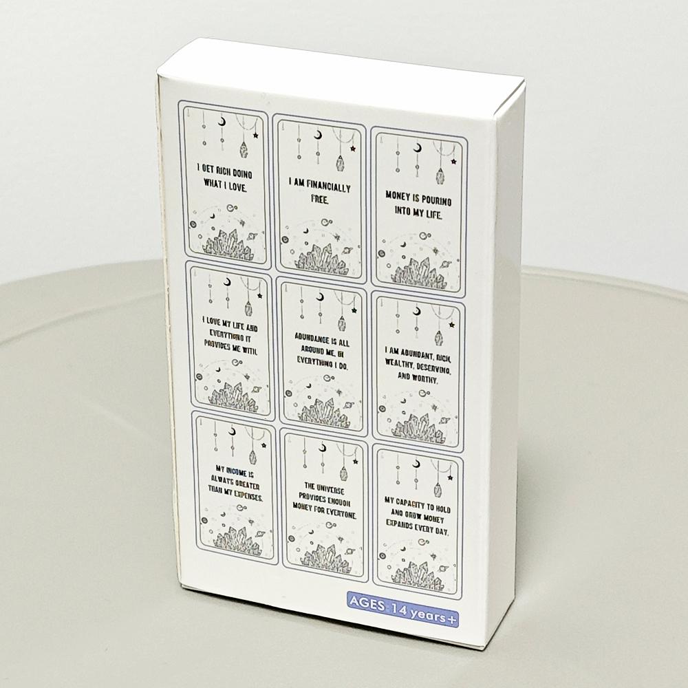 Financial Abundance Affirmation Cards Affirmation Deck To Manifest Financial Freedom & Attract Money 54 Pcs Cards 10.3*6cm