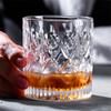 Houseware Premium Crystal Whiskey Glasses Drinking Glasses  Lead-free Glass Engraved Cognac Glass Perfect for Cocktail Juice