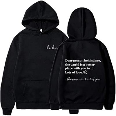 New Dear Person Behind Me Hooded Women's Sweatshirt Top Printed Sports
