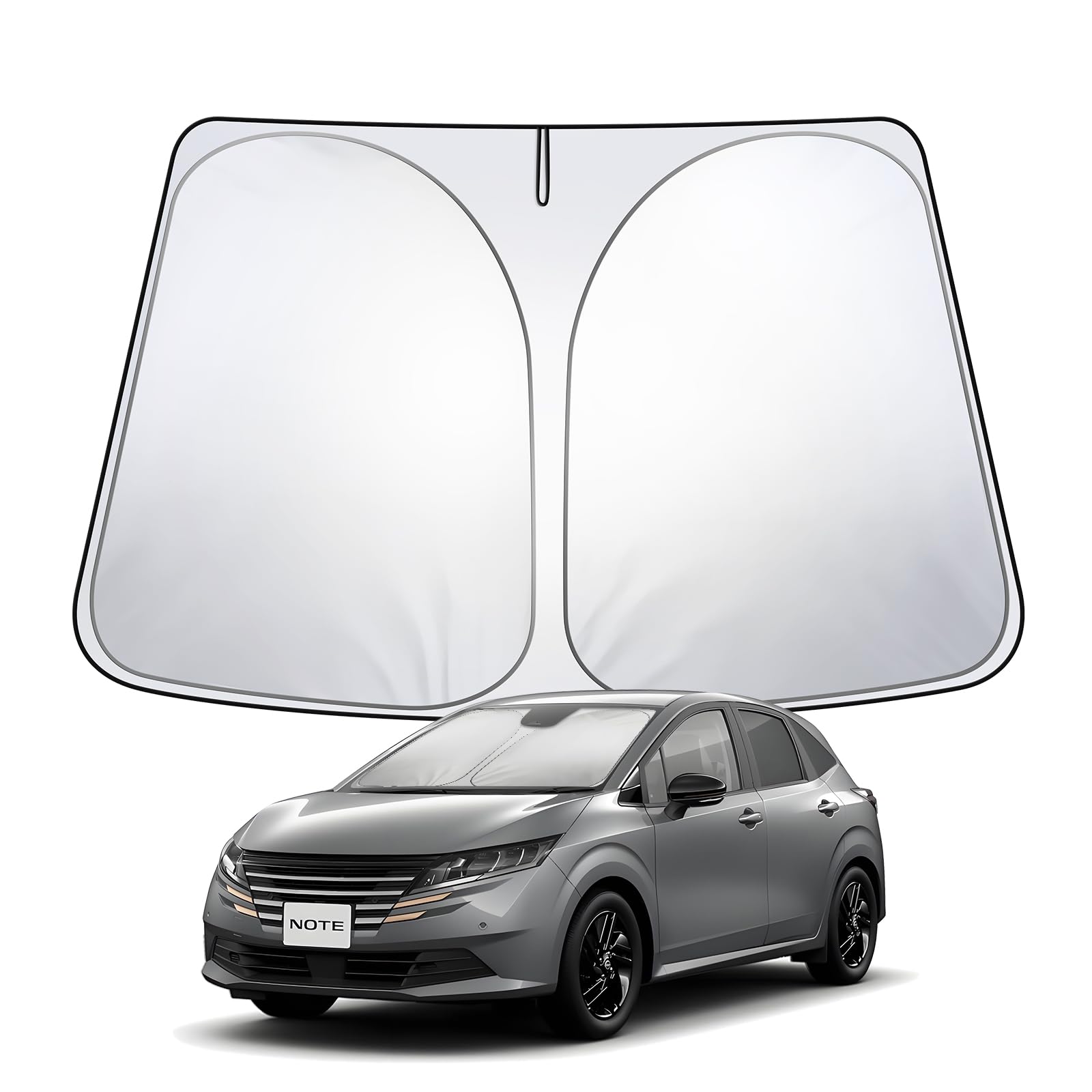 

LANGBEAN Nissan Note Aura E13 Эксклюзивный солнцезащитный козырек Улучшенный тип для лобового стекла Защита от УФ-лучей Солнцезащитный козырек Солнцезащитный экран Складной солнцезащитный козырек Note Aura