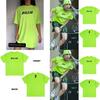 Billie Eilish Print Short Sleeve Crew Neck Tshirt For Women Summer Tops In Fluorescent Green