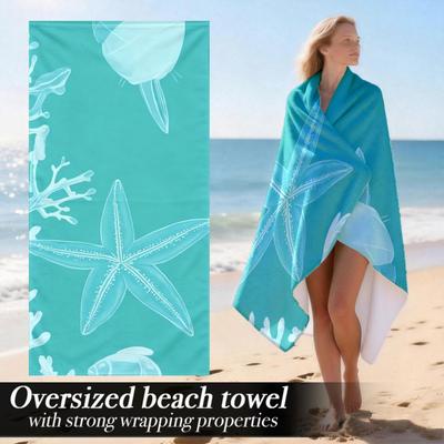 Extra Groot Luxe Oversized Strandlaken | Lichtgewicht Microvezel Met Sterke Wikkeleigenschappen, Perfect Voor Strandgebruik, Zwemmi