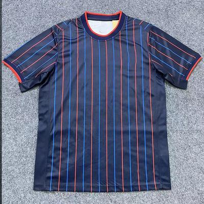 Mens Short Sleeve Soccer Jersey Away Fan Uniform Bamboo Fiber Breathable Sportswear Football Matches