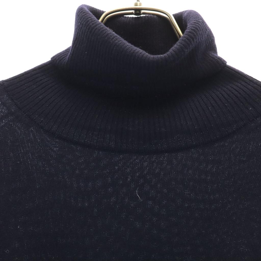 AMI Made In Portugal Long Sleeve Turtleneck Sweater L Navy Knit Men's Used