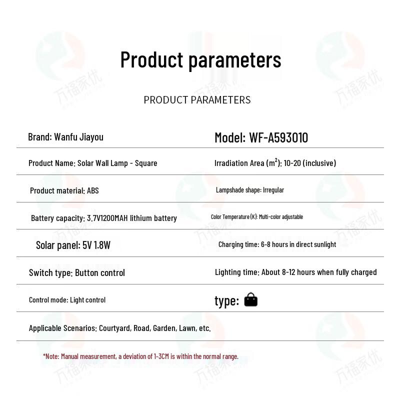 Solar Outdoor LED Waterproof Garden Wall Light