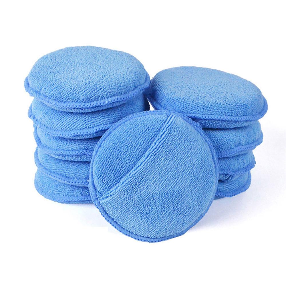 Car Vehicle Accessories Foam Applicator Dust Remove Pad Soft No Scratch Car Household Microfiber Scrubbing Sponge for Leather