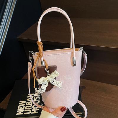 Eine einzigartige und ausgefallene Hand-Eimer-Tasche, modisch, vielseitig und hochwertig, Umhängetasche für Damen