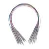 18 Piece Circular Knitting Needle Set for Sweater Scarves Bag, Hat Making Garment Making, Multi Size Stainless Steel Circular Needle with Wire Cable