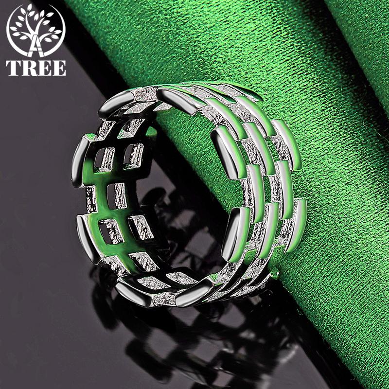 Wholesale 925 Sterling Silver Hollow Charm Rings For Women Man Fashion Party Engagement Wedding Birthday Gift Jewelry Promotions