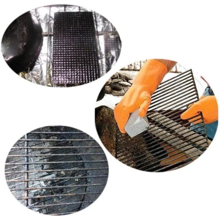 Brique de nettoyage pour barbecue - AUTREMENT - Pierre ponce - Antidérapante - Élimine graisses - Réutilisable
