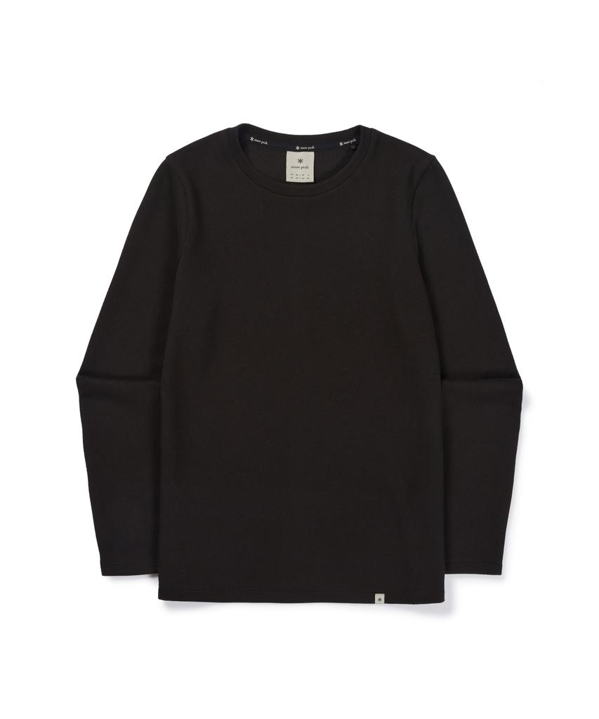 SNOWPEAK APPAREL Ribbed Women'S Long Sleeve T-Shirt (S26Fwftl31) Black