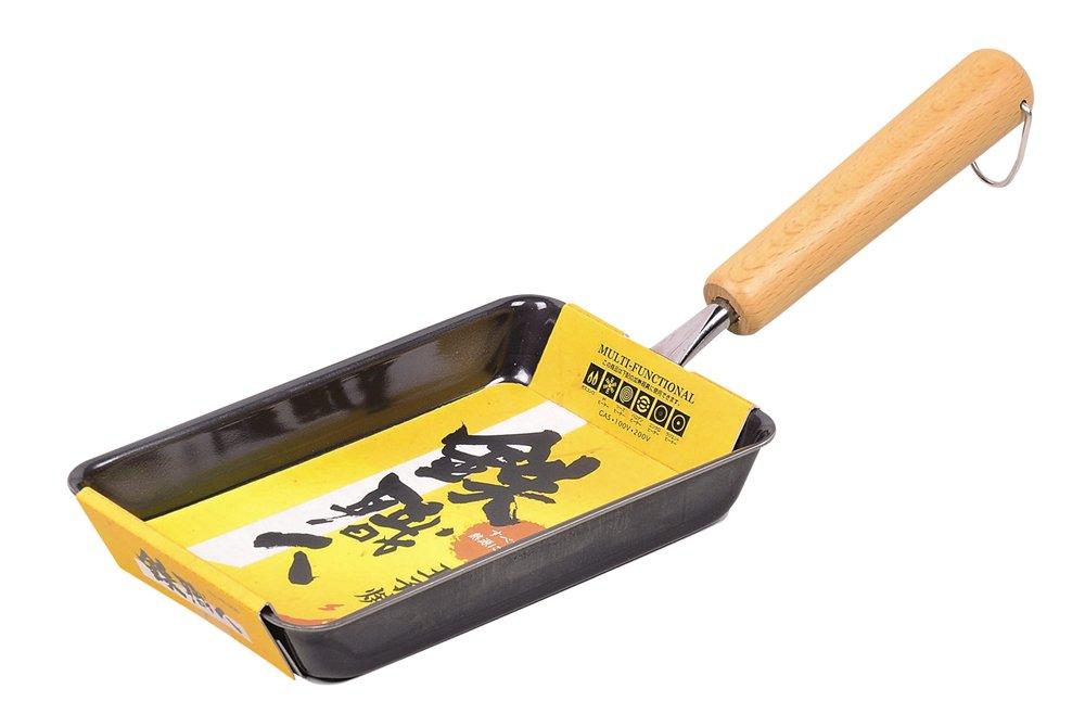 Pearl Metal Iron Frying IH Made In Pan, 13x20cm, Compatible, Japan, HB-908