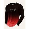 Powerful Lion 3D Printed Men's Trendy and Fashionable Long-sleeved T-shirt Urban Street Trendy and Fashionable Men's Top Casual