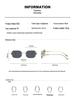 Trendsetting Frameless Metal Sunglasses: High-End Street Style for Men & Women